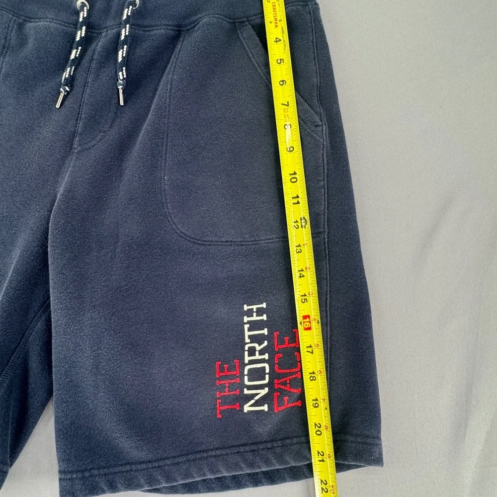 The North Face Fleece Sweat Shorts Mens Large Blue Drawstring Lounge Casual
